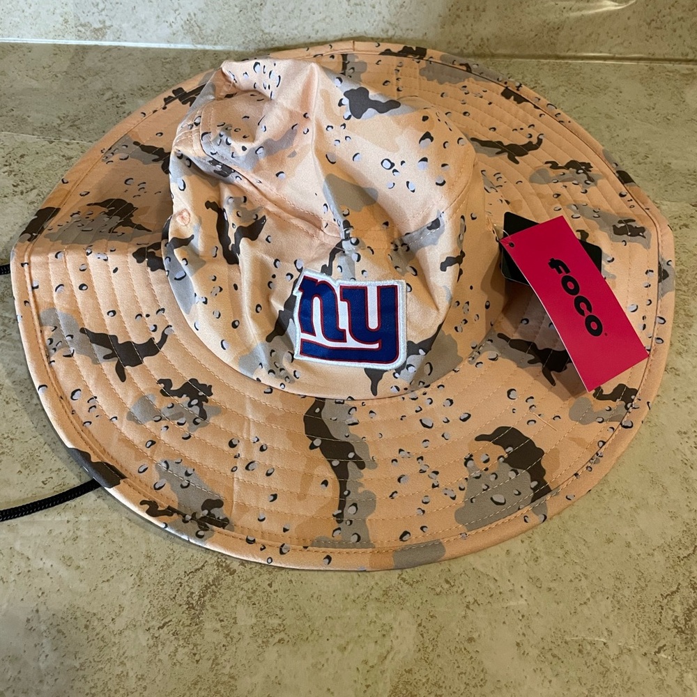 Mens NFL Team Logo Sport Outdoor Sun Bucket Boonie Hat.  Desert Camo design